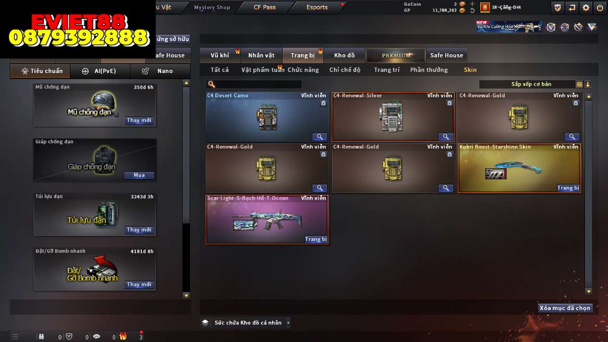 shop acc cf uy tin gia re